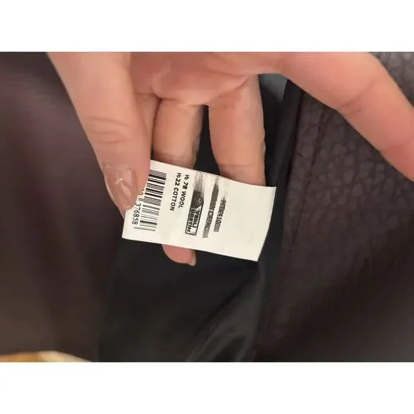 Burgundy Faux Leather Trench Coat Long Belted Jacket Women Oversized Fall - Picture 6 of 10